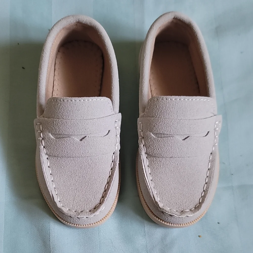 Kids Tan Loafers